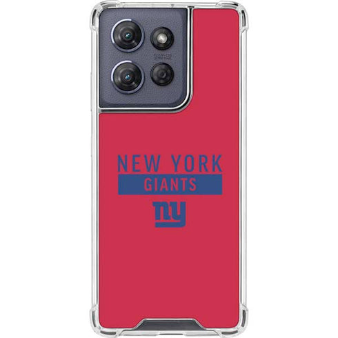 NFL New York Giants Red Performance Series Moto G Play 5G (2025) Clear Case
